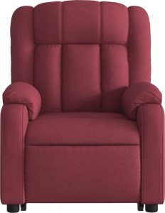 vidaXL Podnoszony fotel masujący, elektryczny, rozkładany, czerwony 8