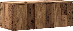 vidaXL Szafka pod TV, stare drewno, 80x34x30 cm 2