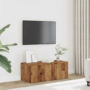 vidaXL Szafka pod TV, stare drewno, 80x34x30 cm 3