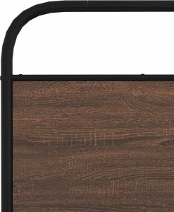 vidaXL Metalowa rama łóżka, bez materaca, brązowy dąb, 180x200 cm 8