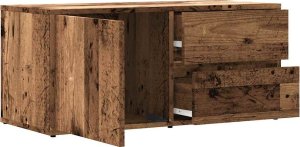 vidaXL Szafka TV, stare drewno, 80x34x35,5 cm 9