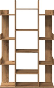 vidaXL Regał na książki, dąb artisan, 86x25,5x140 cm 4