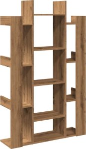 vidaXL Regał na książki, dąb artisan, 86x25,5x140 cm 6