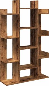 vidaXL Regał na książki, stare drewno, 86x25,5x140 cm 2