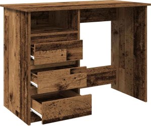 vidaXL Biurko Stare drewno 102x50x75 cm Drewno klejone 5