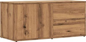 vidaXL Szafka TV, dąb artisan, 80x34x35,5 cm 2
