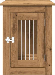 vidaXL Kojec dla psa, dąb artisan 45x62x59 cm, materiał drewnopochodny 4