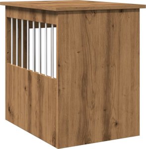vidaXL Kojec dla psa, dąb artisan 45x62x59 cm, materiał drewnopochodny 7