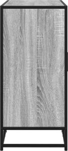 vidaXL Szafka, szary dąb sonoma, 92x35x76 cm, materiał drewnopochodny 5