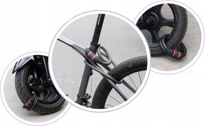 RockBros Zapięcie rowerowe zamek na szyfr 5 cyfr lina 1.8m - czarne (1024497) 2