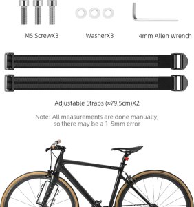 RockBros Półka rowerowa na torby na widelec rowerowy - czarna 3