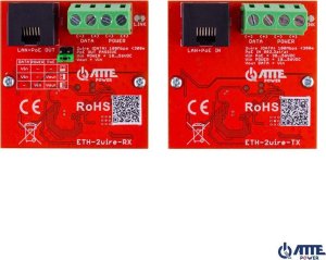Konwerter światłowodowy Atte ML Zestaw konwerterów ATTE ETH-2wire-A-SET 8