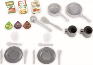 VimToys Kuchnia plastikowa dla dzieci elektroniczna z dźwiękiem składana czerwona + akcesoria 2