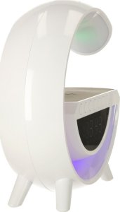 Radiobudzik KRISBERG Lampka LED RGB ładowarka indukcyjna radio budzik zegar 10