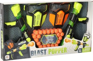 Woopie Pistolet na kulki piankowe x2 zestaw + maska ochronna x2 9