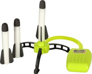 LeanToys Wyrzutnia rakiet piankowych Power launcher rocket LED x3 2