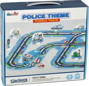 Ikonka Tor samochodowy puzzle policja pojazdy miasto 47 elementów 1