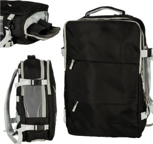 Plecak Bange Plecak podróżny do samolotu wodoodporny kabel USB 45x16x28cm czarny 1