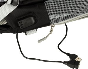 Plecak Bange Plecak podróżny do samolotu wodoodporny kabel USB 45x16x28cm czarny 14