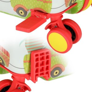 Costway Walizka podróżna dla dzieci bagaż podręczny na kółkach ZOO 6