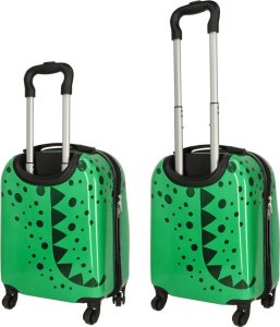 Costway Walizka podróżna dla dzieci bagaż podręczny na kółkach krokodyl 4