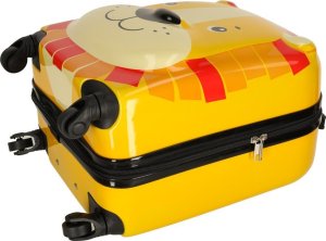 Costway Walizka podróżna dla dzieci bagaż podręczny na kółkach lew 5