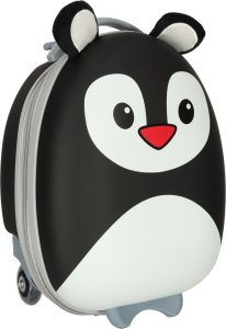 Costway Walizka podróżna dla dzieci bagaż podręczny na kółkach pingwin 2