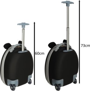 Costway Walizka podróżna dla dzieci bagaż podręczny na kółkach pingwin 3