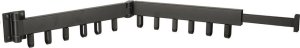 Suszarka na pranie Aptel Suszarka na pranie wieszak ścienny składany czarny 84cm 1