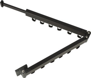 Suszarka na pranie Aptel Suszarka na pranie wieszak ścienny składany czarny 84cm 6