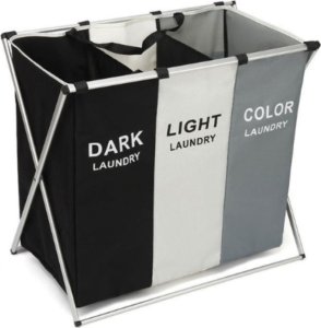 Verk Kosz na pranie segregacja organizer 3 komory 135l 1