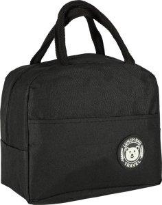 Severno Torba termiczna na lunch jedzenie śniadaniowa izolacyjna lunch czarna 2