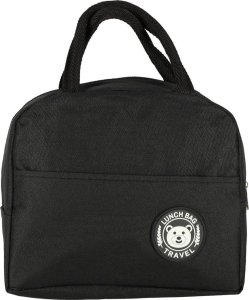 Severno Torba termiczna na lunch jedzenie śniadaniowa izolacyjna lunch czarna 3