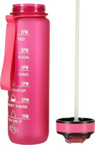 4kom.pl Butelka na wodę bidon 1l różowa 7