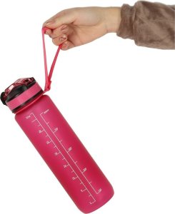 4kom.pl Butelka na wodę bidon 1l różowa 9