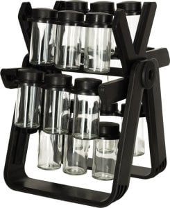 Excellent Houseware Organizer na przyprawy pojemnik przyprawnik stojak obrotowy 2