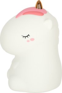 Zenwire Lampka nocna dla dzieci silikonowa na baterie biała RGB jednorożec 3