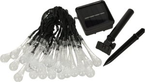 Dekoracja świąteczna Lampki solarne ogrodowe sople 6,5m 30LED ciepły biały 2