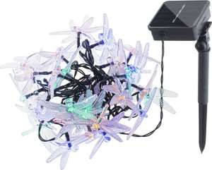 Dekoracja świąteczna Aigostar  Lampki ogrodowe solarne ważki 6,5m 30LED multikolor 4