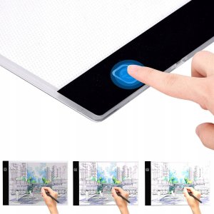 Xrec Deska kreślarska tablica kalka do rysowania podświetlana LED A4 3