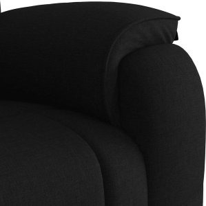 vidaXL vidaXL Rozkładany fotel masujący, czarny, obity tkaniną 8