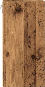 vidaXL vidaXL Szafka wisząca z szybą, stare drewno, 40x29,5x60 cm 5