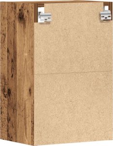 vidaXL vidaXL Szafka wisząca z szybą, stare drewno, 40x29,5x60 cm 6