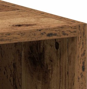 vidaXL vidaXL Szafka wisząca z szybą, stare drewno, 40x29,5x60 cm 7