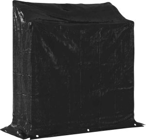 Drewutnia vidaXL Stojak na drewno opałowe z drutem stalowym, 100,5x40,5x110,5 cm 8