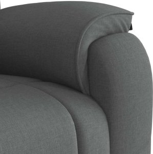 vidaXL vidaXL Rozkładany fotel masujący, ciemnoszary, obity tkaniną 9