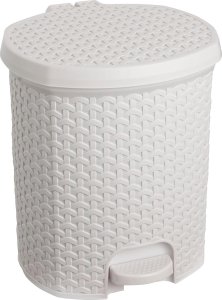 Orion Kosz na śmieci z pedałem Rattan-style white11 L 1