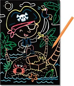 Dodo ZDRAPKA ARTYSTYCZNA PIRAT MALOWANIE METODĄ SCRATCH DLA NAJMŁODSZYCH 2