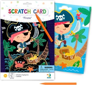 Dodo ZDRAPKA ARTYSTYCZNA PIRAT MALOWANIE METODĄ SCRATCH DLA NAJMŁODSZYCH 6