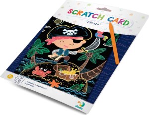 Dodo ZDRAPKA ARTYSTYCZNA PIRAT MALOWANIE METODĄ SCRATCH DLA NAJMŁODSZYCH 7